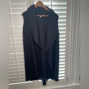 Wool Sleeveless Long Vest Jacket